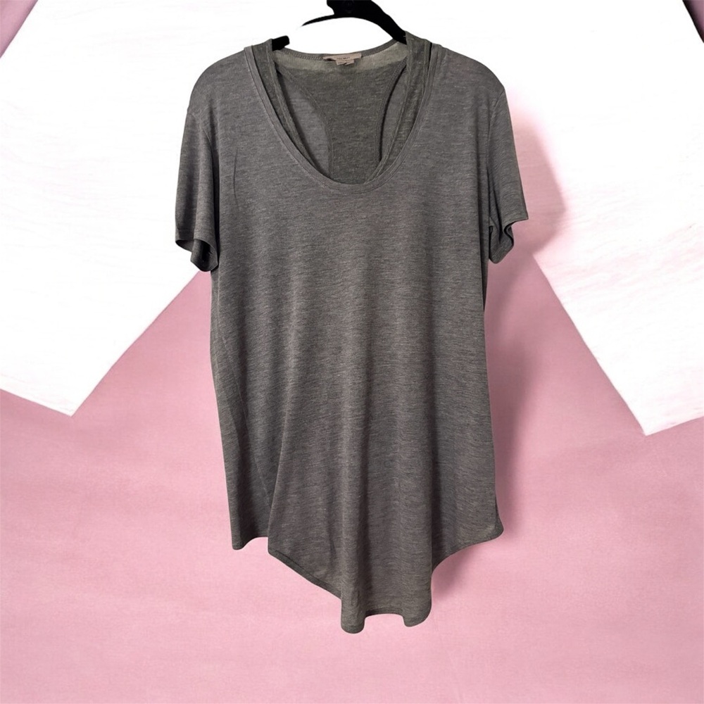 Helmut Lang Charcoal Short Sleeve Tee with Charcoal tank!
